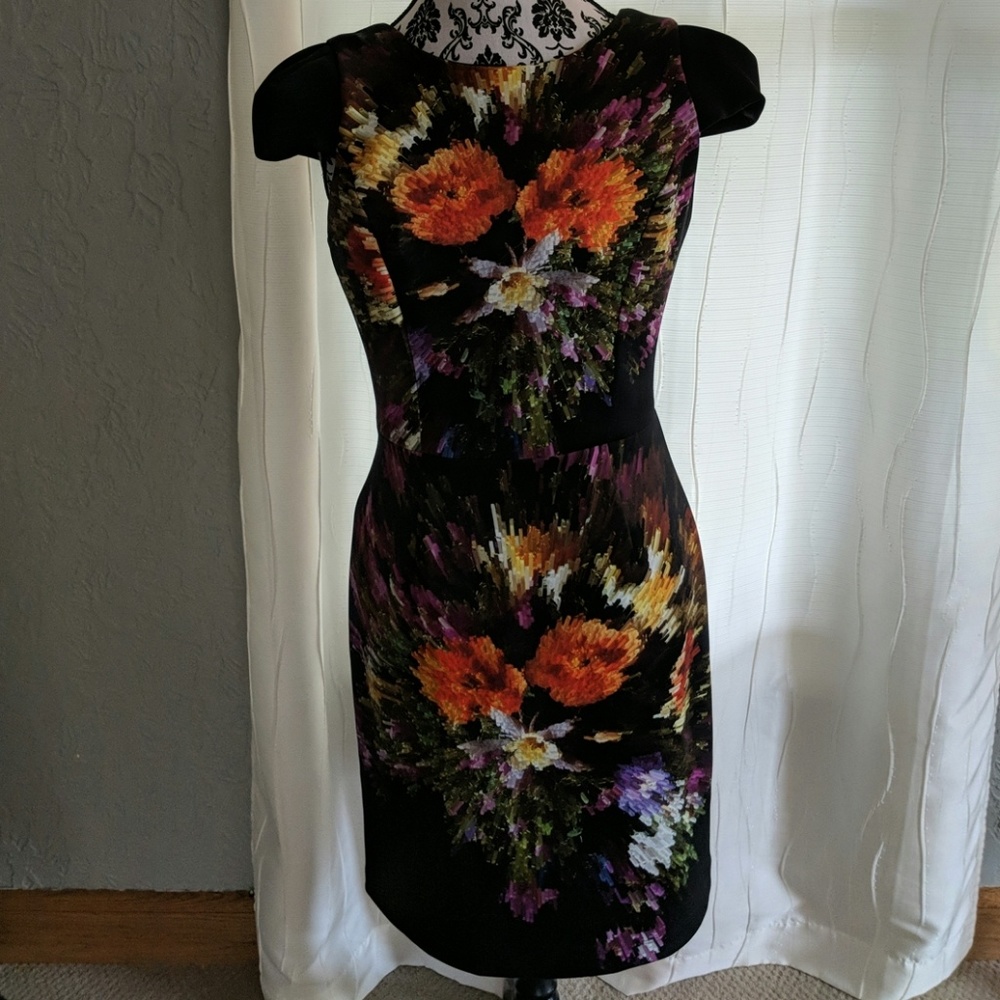 Maia colorful floral print dress - size 8